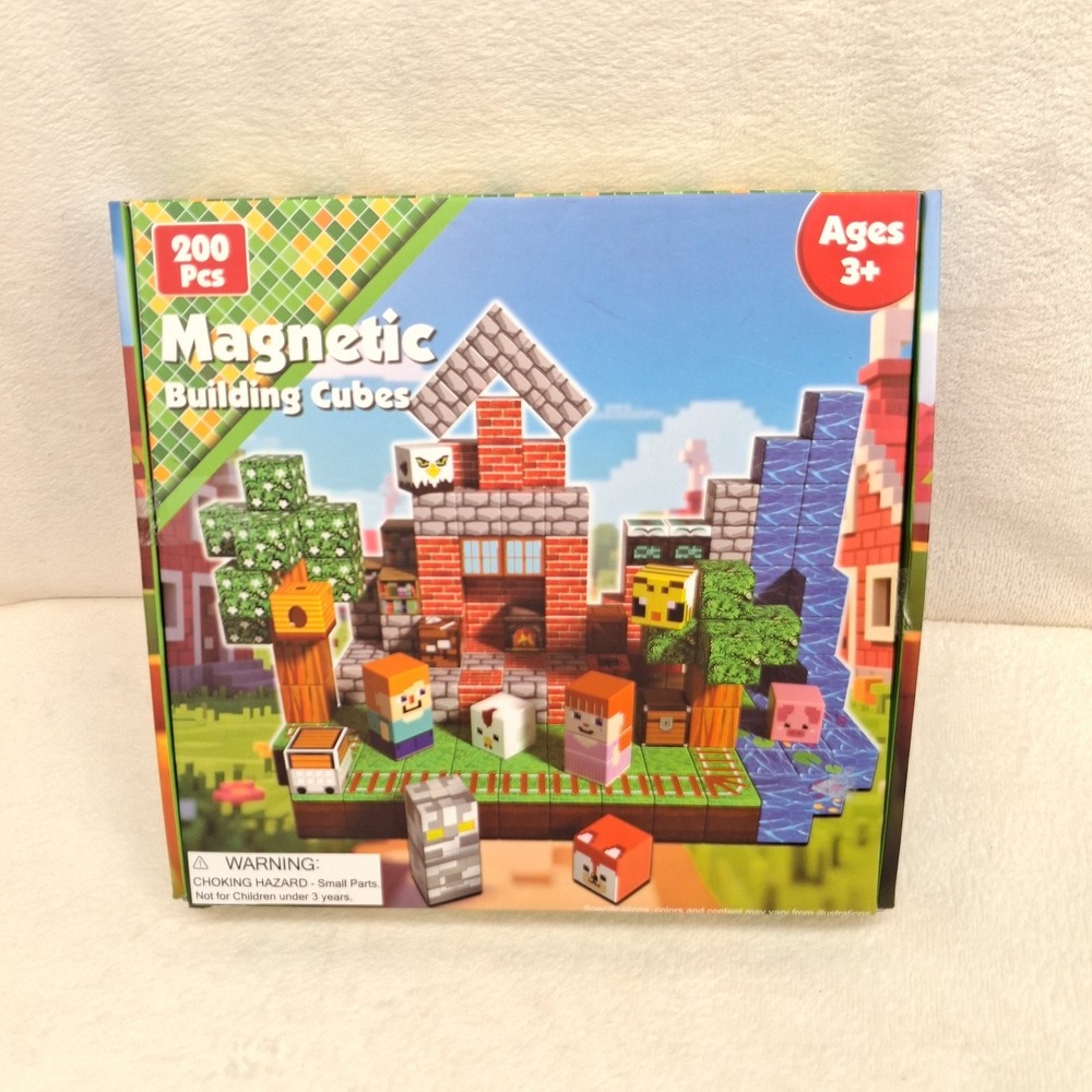 Goody 200PCS MINECRAFT Style Magnetic Blocks with for Boys and Girls